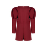 Rich Maroon Girl's Jumpsuit