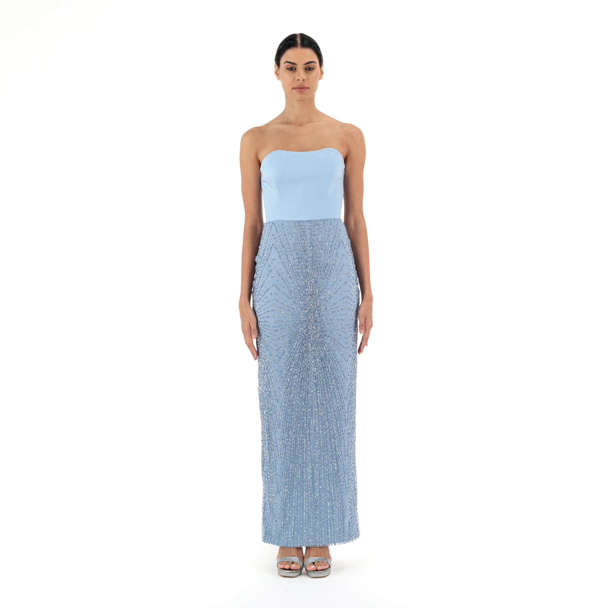 Soft Sapphire Women's Embroidered Dress Soft Sapphire Women's Embroidered Dress