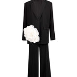 Nigrum & Album 3D Flower Suit