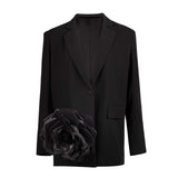 Nigrum & Album 3D Flower Suit