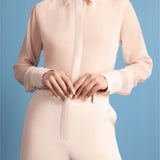 Vespera Rosa Sheer Blouse
