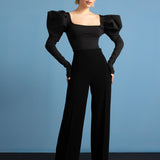 Isabella Puffed-Sleeve Bodysuit