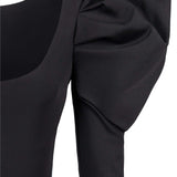 Isabella Puffed-Sleeve Bodysuit