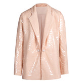Vespera Rosa Sequin Blazer