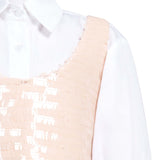 Vespera Rosa Sequin Crop Top