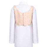 Vespera Rosa Sequin Crop Top