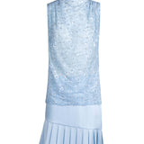 Caeruleum Flores Pleated Skirt