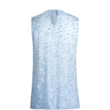 Caeruleum Flores Beaded Top