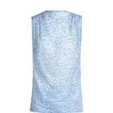 Caeruleum Flores Beaded Top
