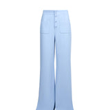 Caeruleum Flores Flared Pants