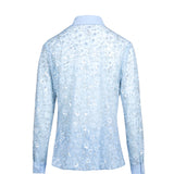 Caeruleum Flores Beaded Shirt