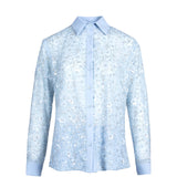 Caeruleum Flores Beaded Shirt