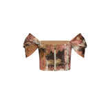 Mocha Marvel Girl's Off-Shoulder Top