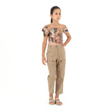 Mocha Marvel Girl's Casual Trousers