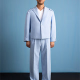 Caeruleum Flores Pleated Pants