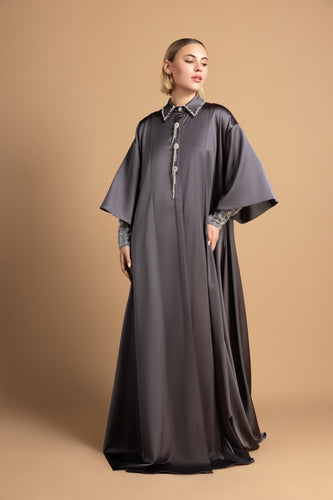 Elysia Women's Abaya Shirt Dress